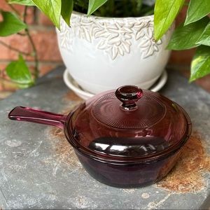 Vintage Pyrex 6 inch purple glass pan